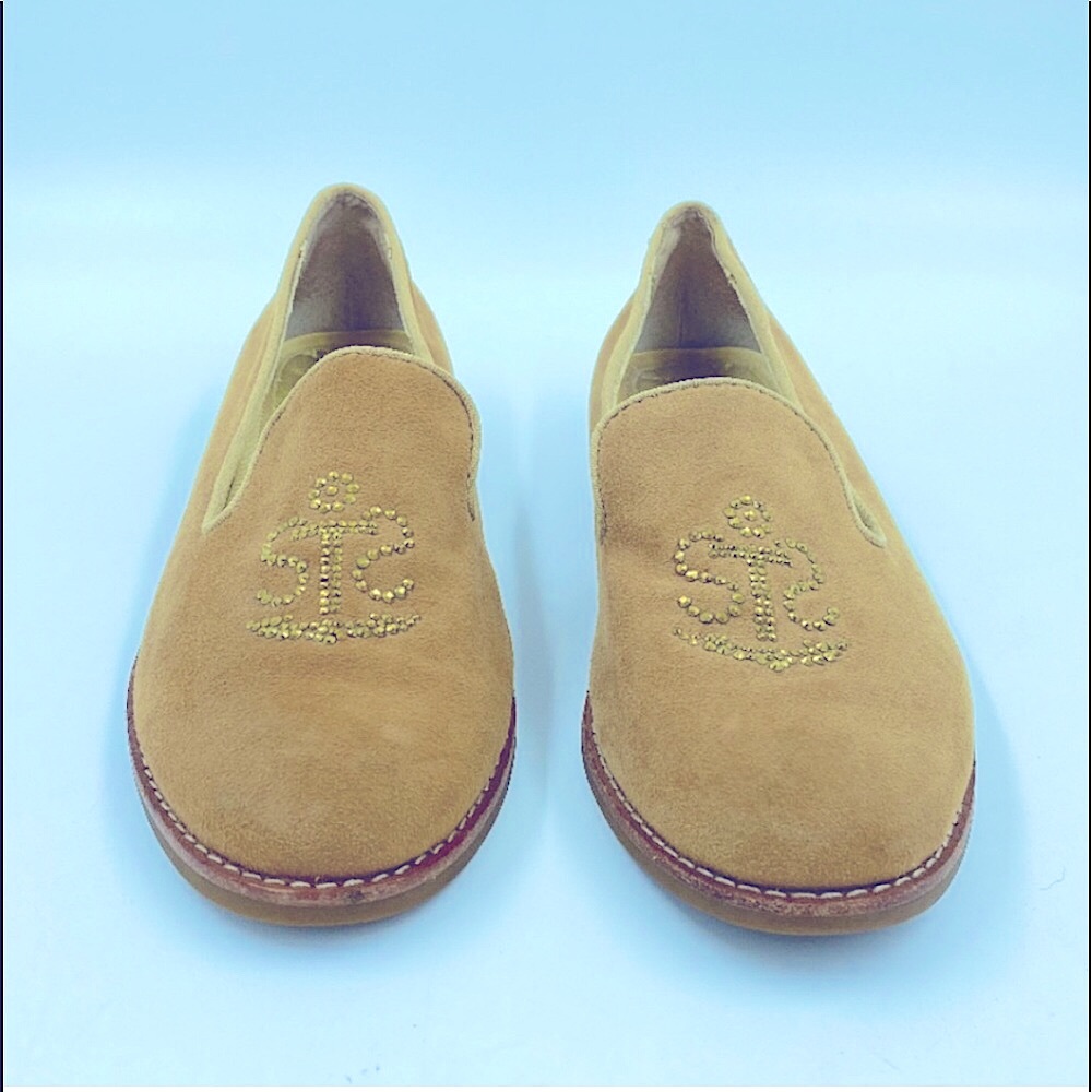 🌟HOST PICK🌟 S⚓️S⛵️Sand Suede Leather Sperry Jeweled Loafer - Picture 5 of 15